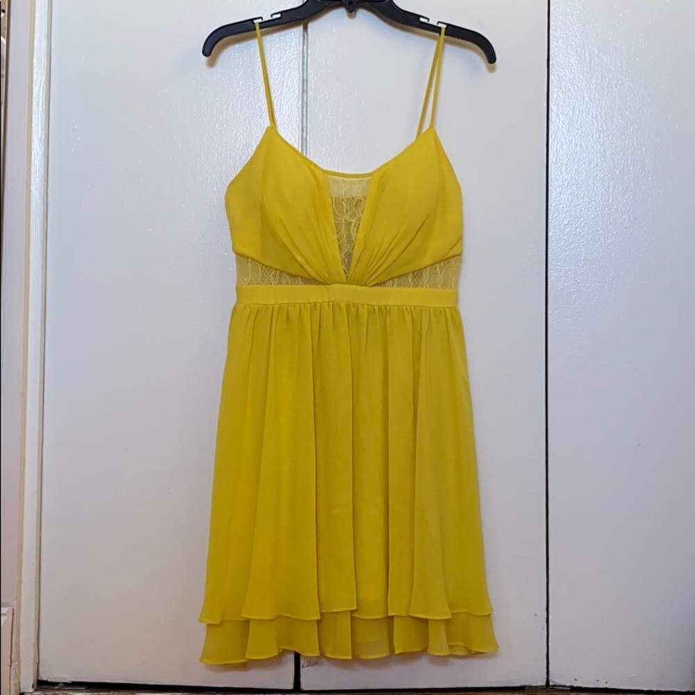 Lace Yellow Dress